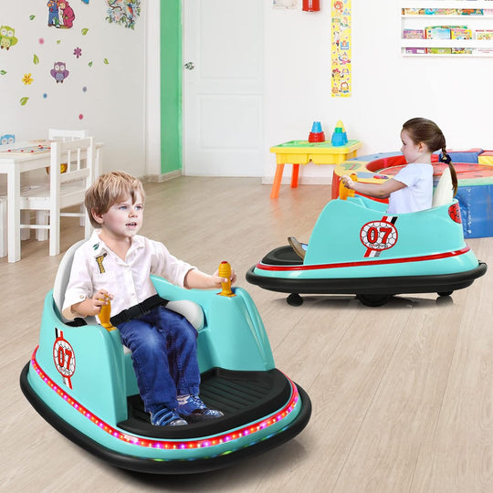 Kids Indoor Bumper Car – Electric Ride-On Toy with Lights, Music & Remote Control (Ages 2–5)
