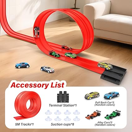 Babbler Ultimate Soft Rubber Race Track – 4.1m Flexible Track Set