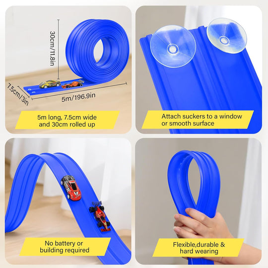Babbler Ultimate Soft Rubber Race Track – 4.1m Flexible Track Set