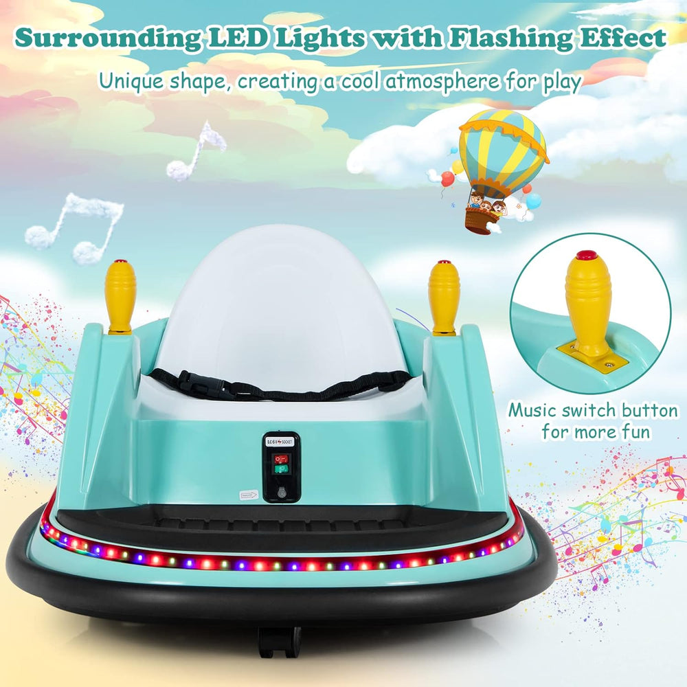 Kids Indoor Bumper Car – Electric Ride-On Toy with Lights, Music & Remote Control (Ages 2–5)