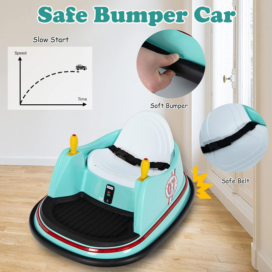 Kids Indoor Bumper Car – Electric Ride-On Toy with Lights, Music & Remote Control (Ages 2–5)